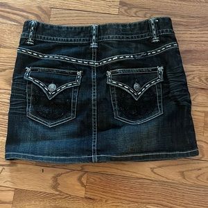 Rock n roll cowgirl denim miniskirt 2010 Y2K feel